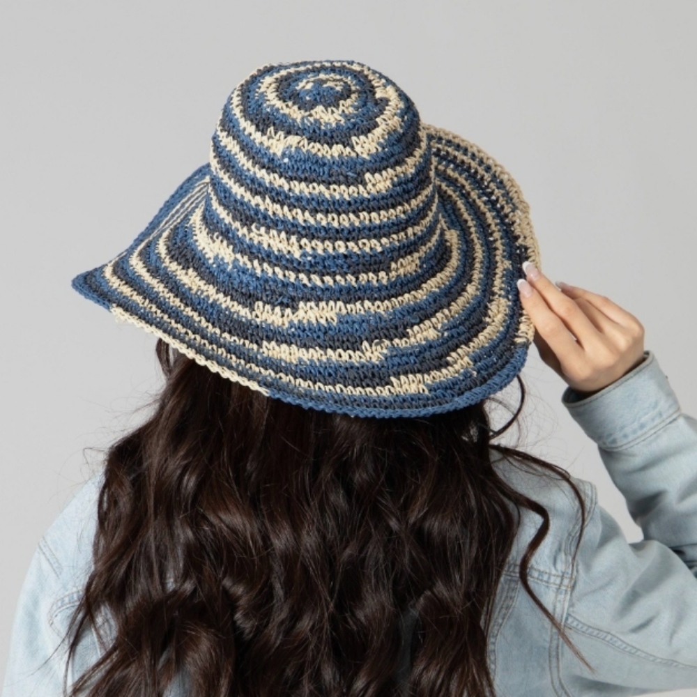 New San Diego Hat Co. Spacedye Crochet Bucket Hat